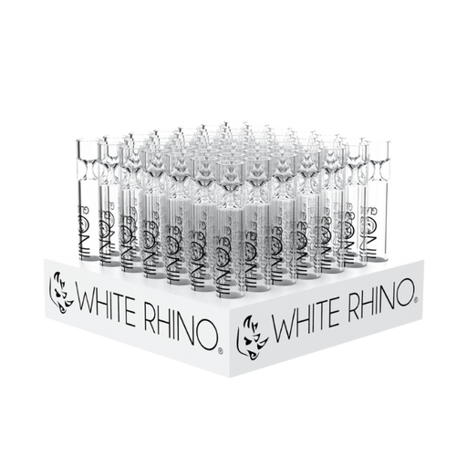 [FLAT TIPS 100] White Rhino Glass Flat Tips - 100ct