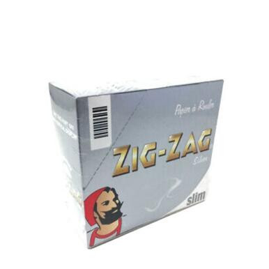 [ZIG ZAG SILVER S P 50] Zig Zag Silver Slim Rolling Papers - 50ct