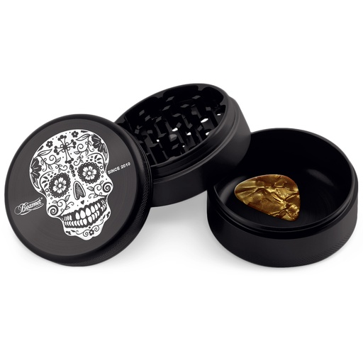 Beamer Tree Of Life Aircraft Grade 4pc 63mm Aluminum  Grinder with Guitar Pick