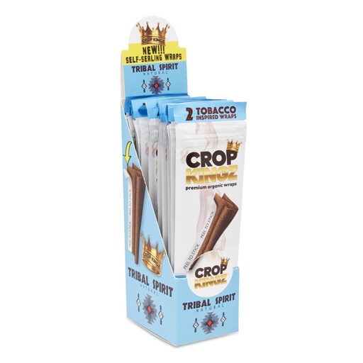 Crop Kingz Tobacco Inspired Self Sealing Organic Wraps - 15ct