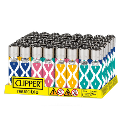 [CLIPPER IKAT DESIGN] Clipper Ikat Design Lighters - 48ct