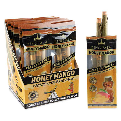 [KPALM 2- MINI HONEY MANGO 20] King Palm 2 Mini Honey Mango - 20ct