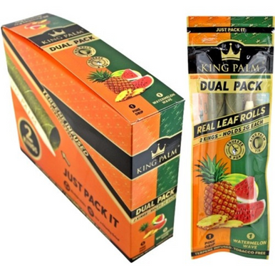 [10850018987377] King Palm King Size Pine Drip and Watermelon 2 Pack - 20ct