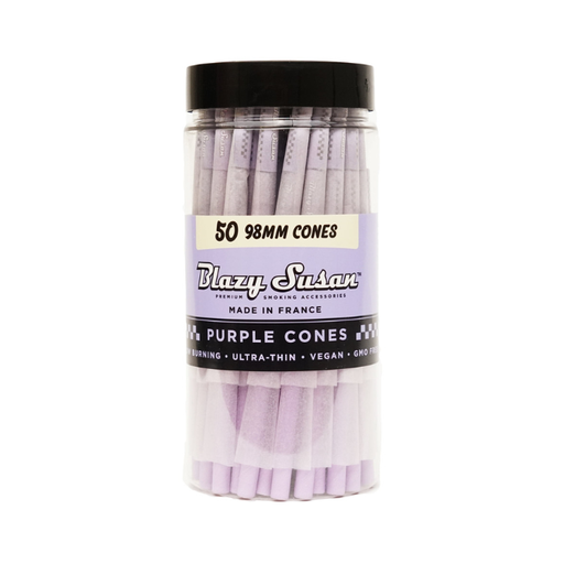 [BLAZY SUSAN PURPLE CONES 50] Blazy Susan Purple 98mm Cones - 50ct