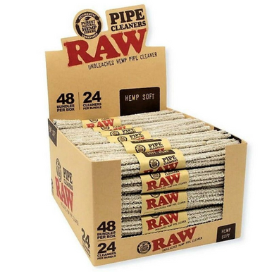 [RAW HEMP SOFT PIPE CLEANERS 48] Raw Hemp Soft Pipe Cleaners - 48ct