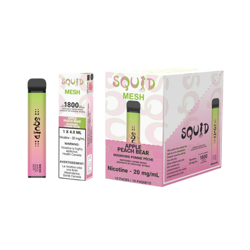 Squid 1800 Puffs Disposable Vape - 10ct