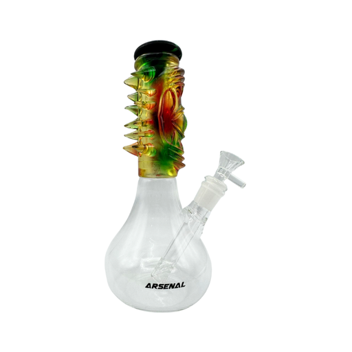 [H184] 8" Spike Brace Glass Beaker