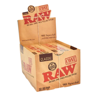 [RAW 98 SPECIAL CONES] RAW Classic 98 Special Pre-rolled Cones - 20ct