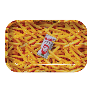[RAW FRENCH FRIES TRAY L] RAW French Fries Large Metal Tray