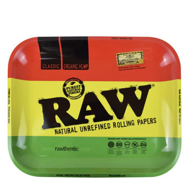 [RAW RASTA ROLLING TRAY L] Raw Rasta Rolling Tray - Large