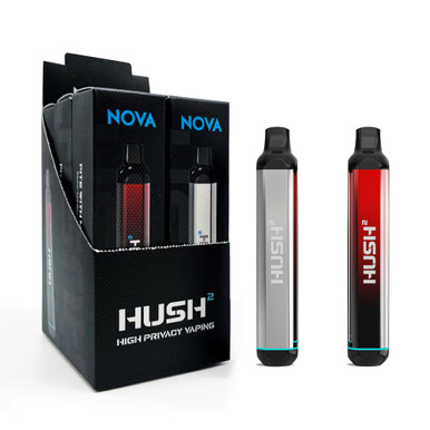 [NOVA HUSH ELECTROLPLATED VAPE] Nova Hush 2 Electroplated 510 Thread Battery Vape - 6ct