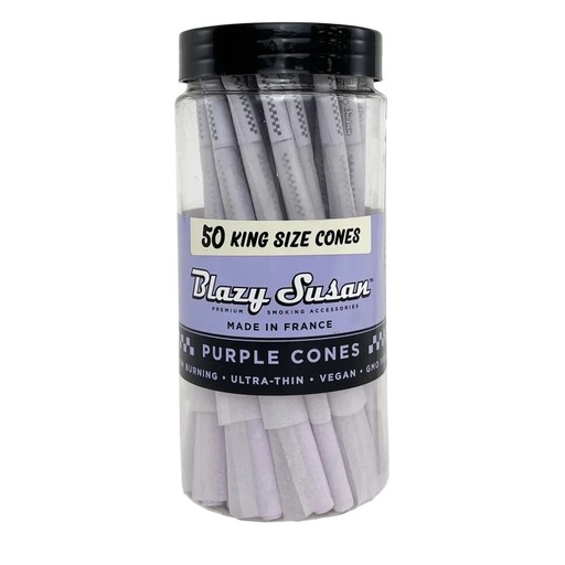 [PURPLE CONE KSS 50] Blazy Susan Purple King Size Cones - 50ct