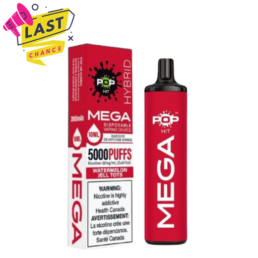 Pop Hybrid Mega 5000 Puffs Disposable Vape - 10ct