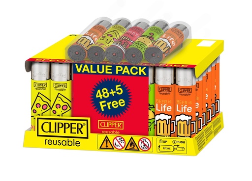 [CLIPPER FAMOUS FOOD] Clipper Famous Food Lighters- 48ct (+5 Free)