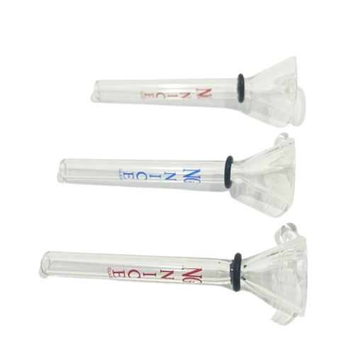 [DOWNSTEM WITH BOWL 3] Clear Downstem with Hook Bowl - 10ct