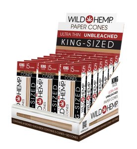 [WH KSS CONES 24] Wild Hemp King Size Pre Rolled Cones - 24ct