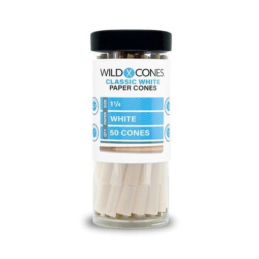 [WC CL 11/4 CONES 50] Wild Cones Classic White11/4 Pre Rolled Cones - 50ct