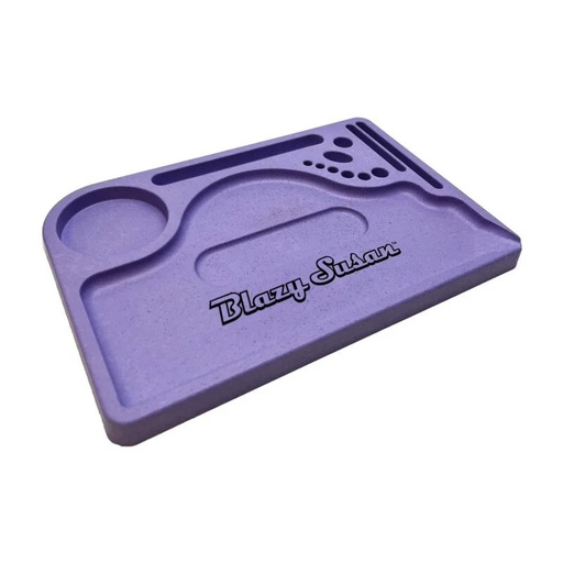 [BLAZY SUSAN PURPLE PLASTIC TRAY] Blazy Susan Hemp Purple Plastic Rolling Tray