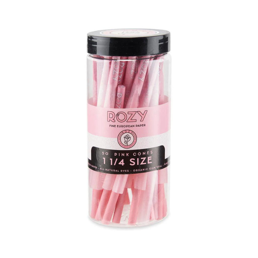 [ROZY CONES 11/4 50] Rozy 11/4 Pink Pre Rolled Cones - 50ct
