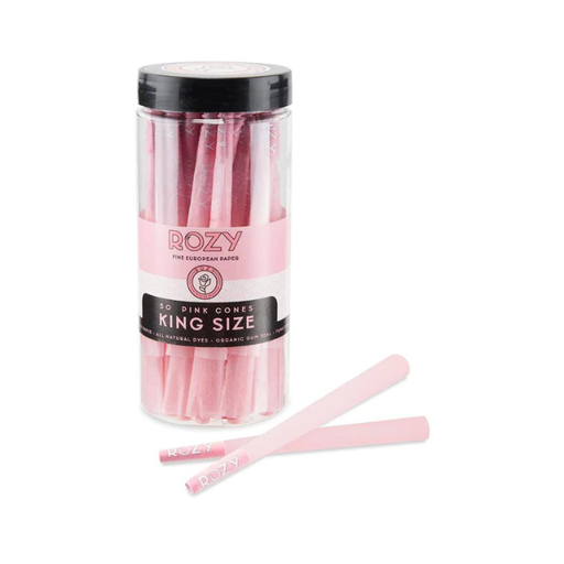 [ROZY KS CONES 50] Rozy Pink King Size Pre Rolled Cones - 50ct