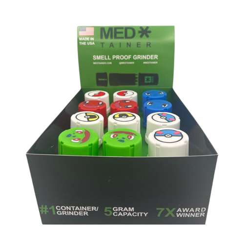 [MEDTAINER SMOKEMON#1065] Medtainer Smokemon Collection Grinders- 12ct