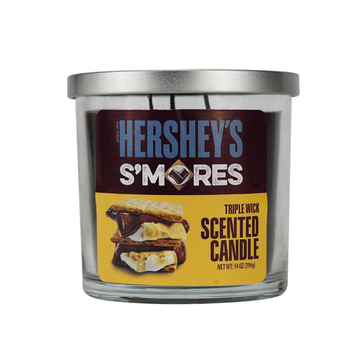 [SMORES CANDLE 14OZ] Hershey's S'mores 3 Wick Scented Candle - 14oz