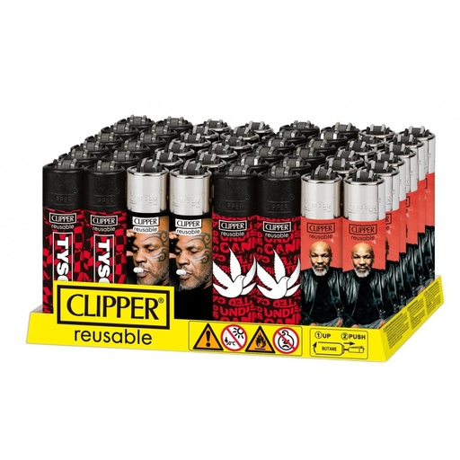 [CLIPPER TYSON SMOKING 48] Clipper Mike Tyson Smoking Lighters  #3- 48ct
