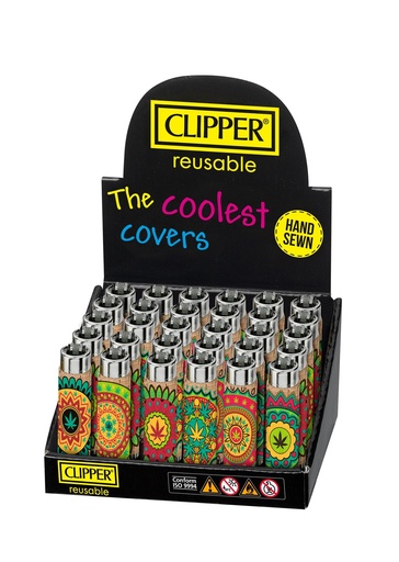 [CLIPPER PC CORK LEAVES] Clipper Pop Cover Cork Leaves Lighters- 48ct