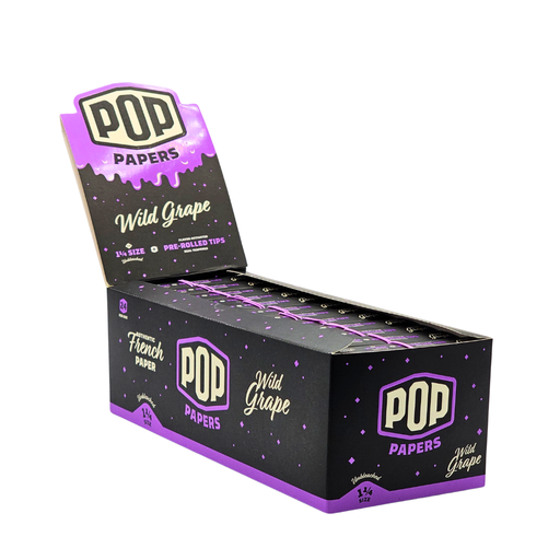 Pop Paper 1 1/4 Unbleached Paper and Flavoured Tips - 24ct