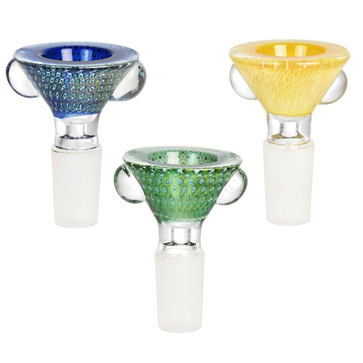 Pulsar Bubble Matrix Cone Style Herb Bowl - Assorted colors