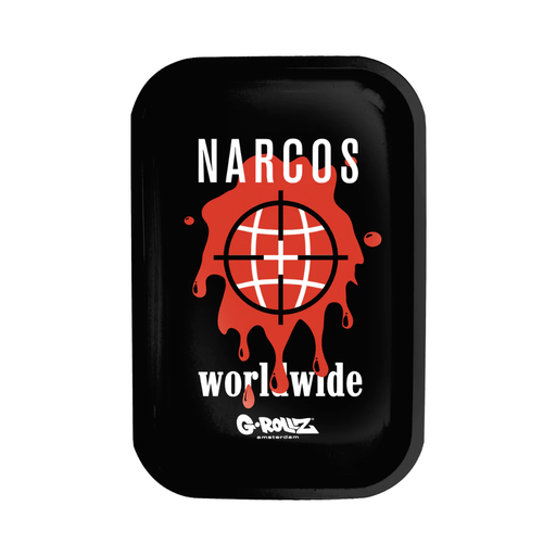 [NC3301F] G-Rollz Narcos Worldwide Metal Rolling Tray - Medium
