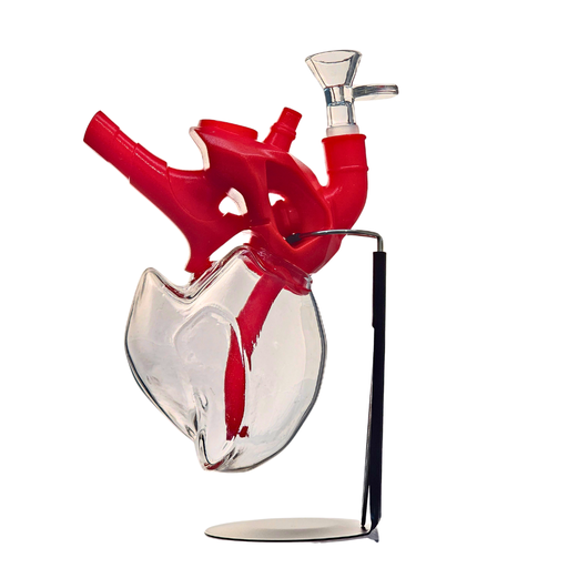 [H260] 6" Arsenal Beating Heart Water Pipe