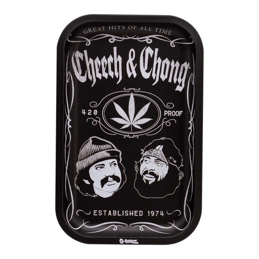 [CC3301J] G-Rollz Cheech & Chong Greatest Hits Metal Rolling Tray - Medium
