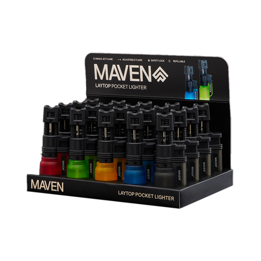 [MAVEN LAYTOP LGT 20] Maven Laytop Pocket Lighter - 20ct