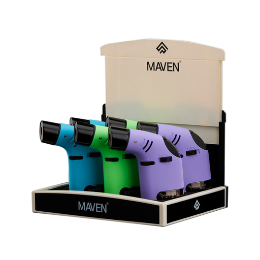 [MAVEN TUSK LGT 6] Maven Tusk Pocket Lighter - 6ct (Purple/Green/Blue)