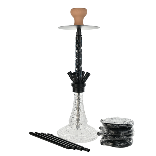 18" Arsenal 4 Hose Charcoal Grill Hookah