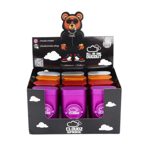 [CLOUDZ SMK PE DUGOUT] Cloudz Smoke Platinum Edition All In One Dugout - 12ct