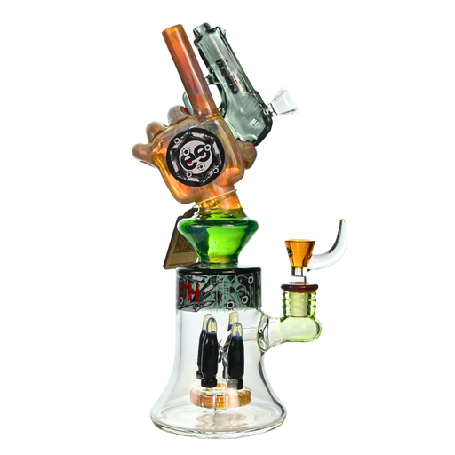 [CHE-356] 12" Cheech Handgun Themed Smoking Bong w/ Handpipe