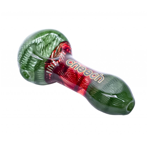[CH-PIPE-1170] 3.7" Cheech Rasta Swirl Spoon Handpipe