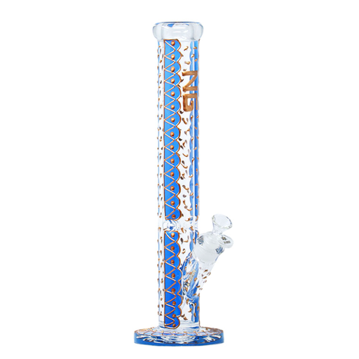 16" Nice Glass Gold Accent Straight Shooter