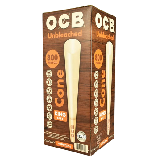 [OCBCONEUNB800] OCB Virgin Unbleached KS Pre-Rolled Cones - 800ct