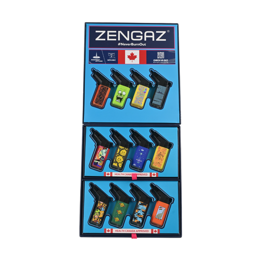 Zengaz Seven Jet (ZL-19) Series 8 Jet Rubberized Cube Lighters - 48ct