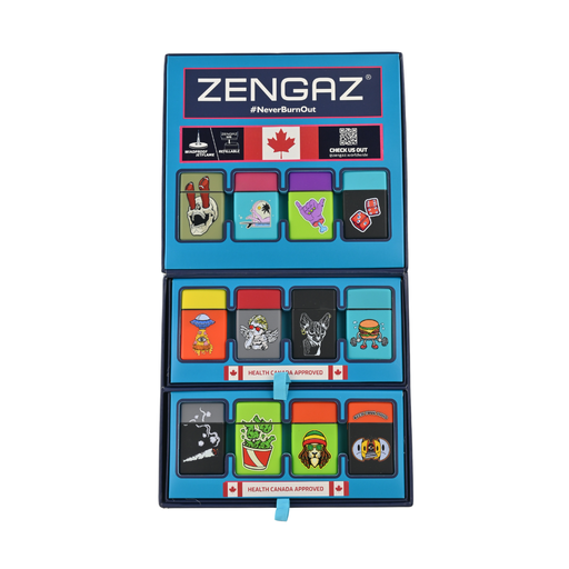 Zengaz Chip Jet (ZL-30) Series 8 Jet Rubberized Cube Lighters - 48ct