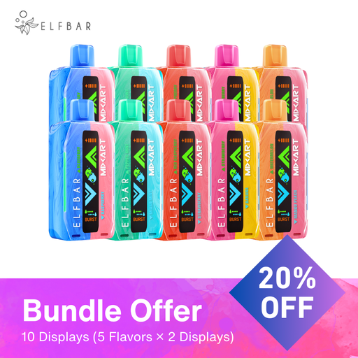 [MIXART 40K BUNDLE ON] [ON] (Bundle) Elf Bar MixArt 40K Disposable Vape - 5 Flavours x 2 Displays