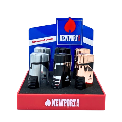 [NZL114] Newport Zero Dual Torch Lighter  - 6ct