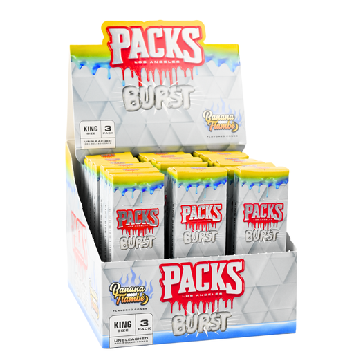 Packs Burst KS Unbleached Pre-Rolled Cones - 24ct