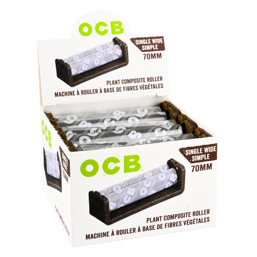 [OCBWOOD70] OCB Single Wide 70mm Plant Composite Rolling Machine - 6ct