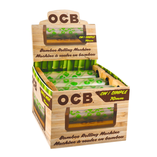 [OCBBMB70] OCB Single Wide 70mm Bamboo Rolling Machine - 6ct