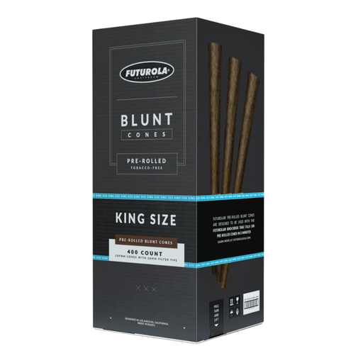 [F02-K109/26-BRF-X2] Futurola King Size Pre-Rolled Blunt Cones - 400ct