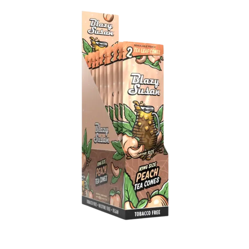 [BS PEACH TEA CONES] Blazy Susan KS Peach Tea Leaf Cones - 10ct